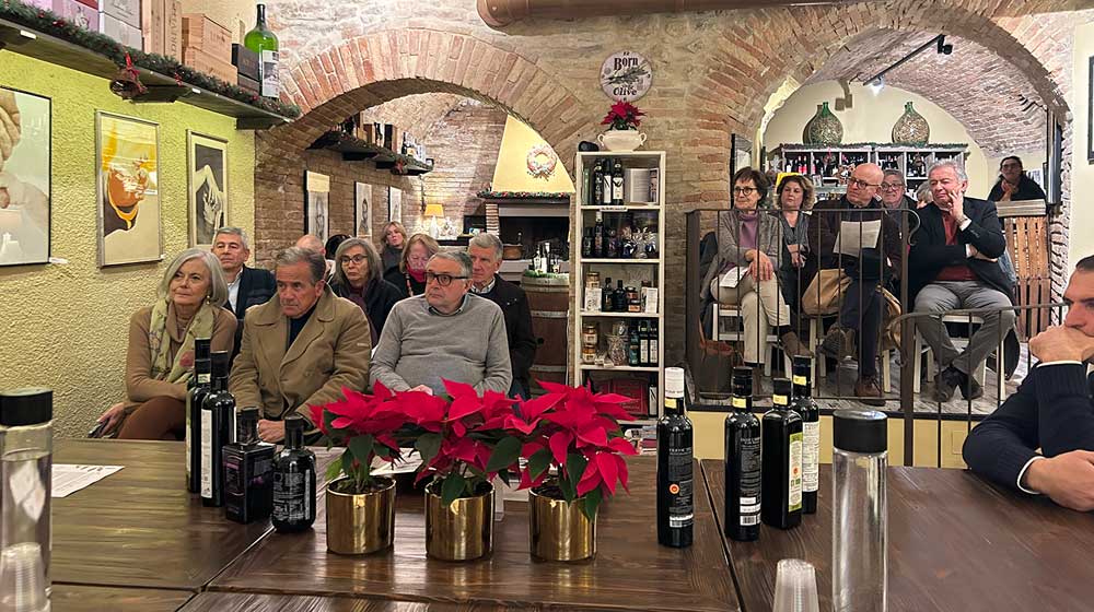 Presentation of the Interactive Olive Oil and Producers Menu – Tipico Osteria Montone