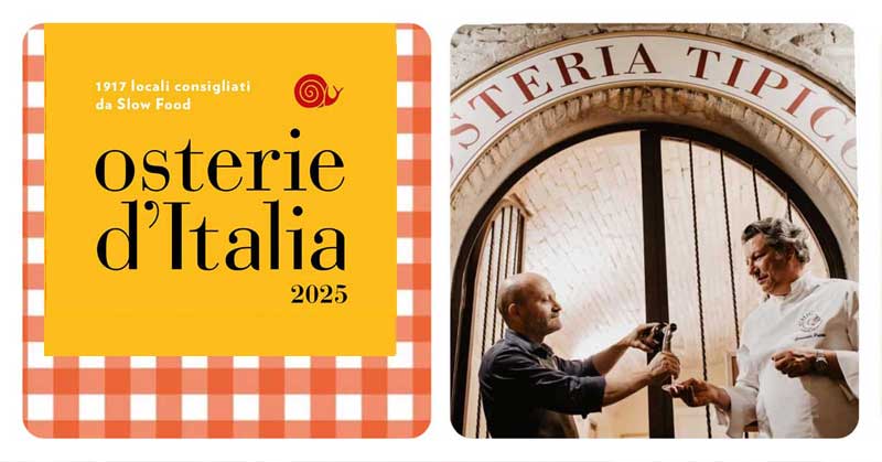 Tipico Osteria Montone confirms Slow Food Chiocciola 2025