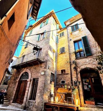 Ingresso Tipico Osteria Vicino Piazza Fortebraccio Montone Umbria Italia